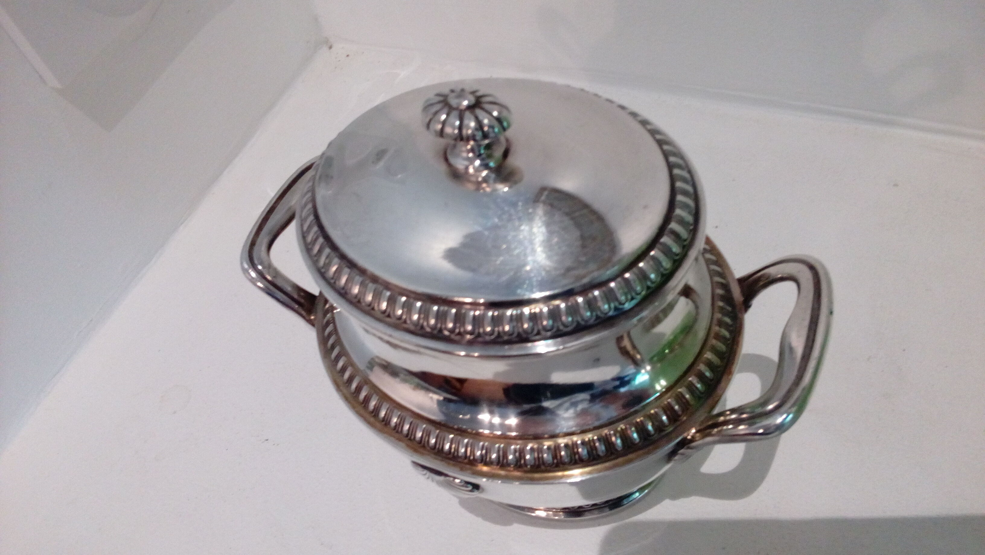 Sugar decoration silver metal shell