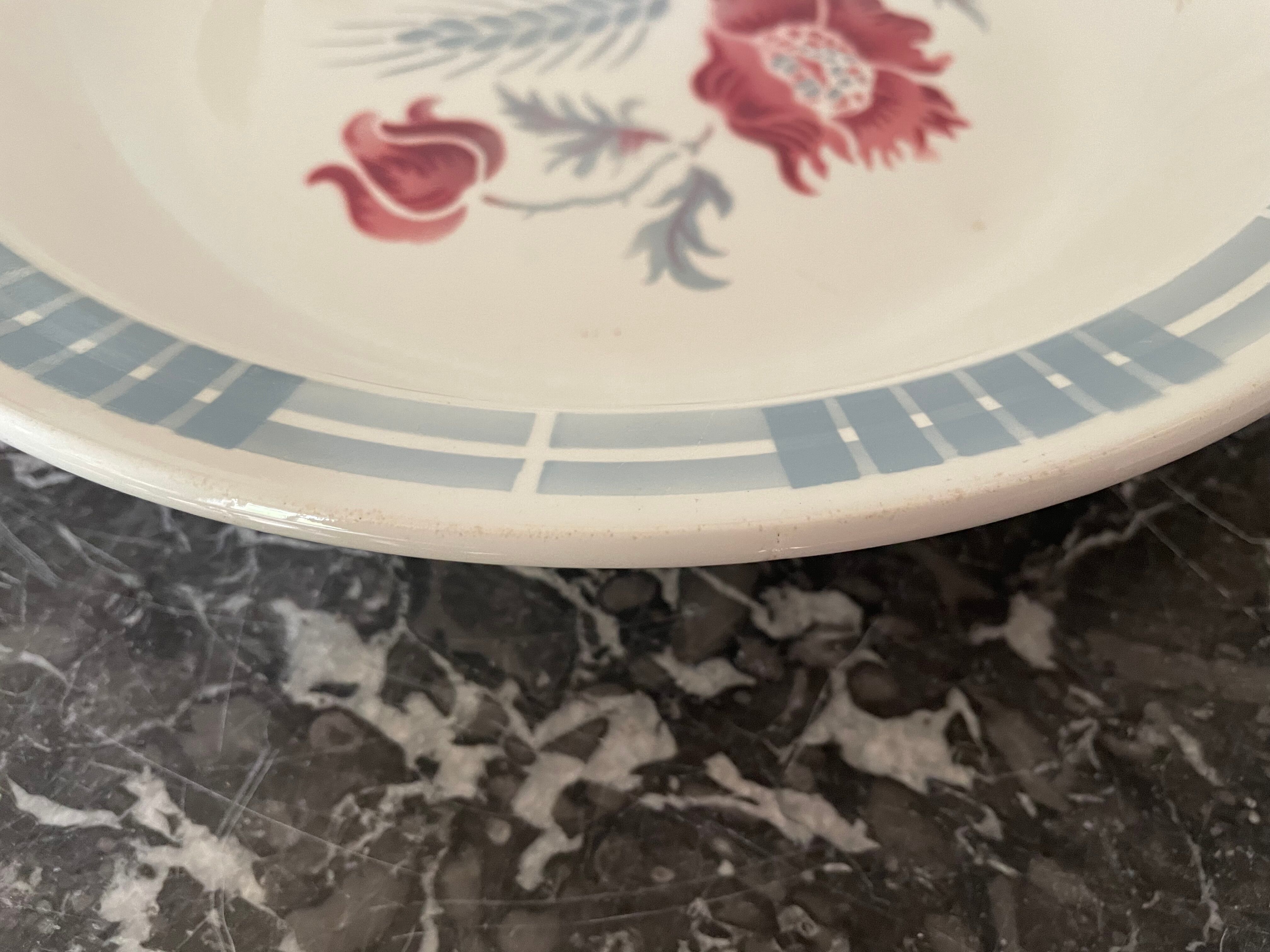 Hollow dish Sarreguemines model Carole