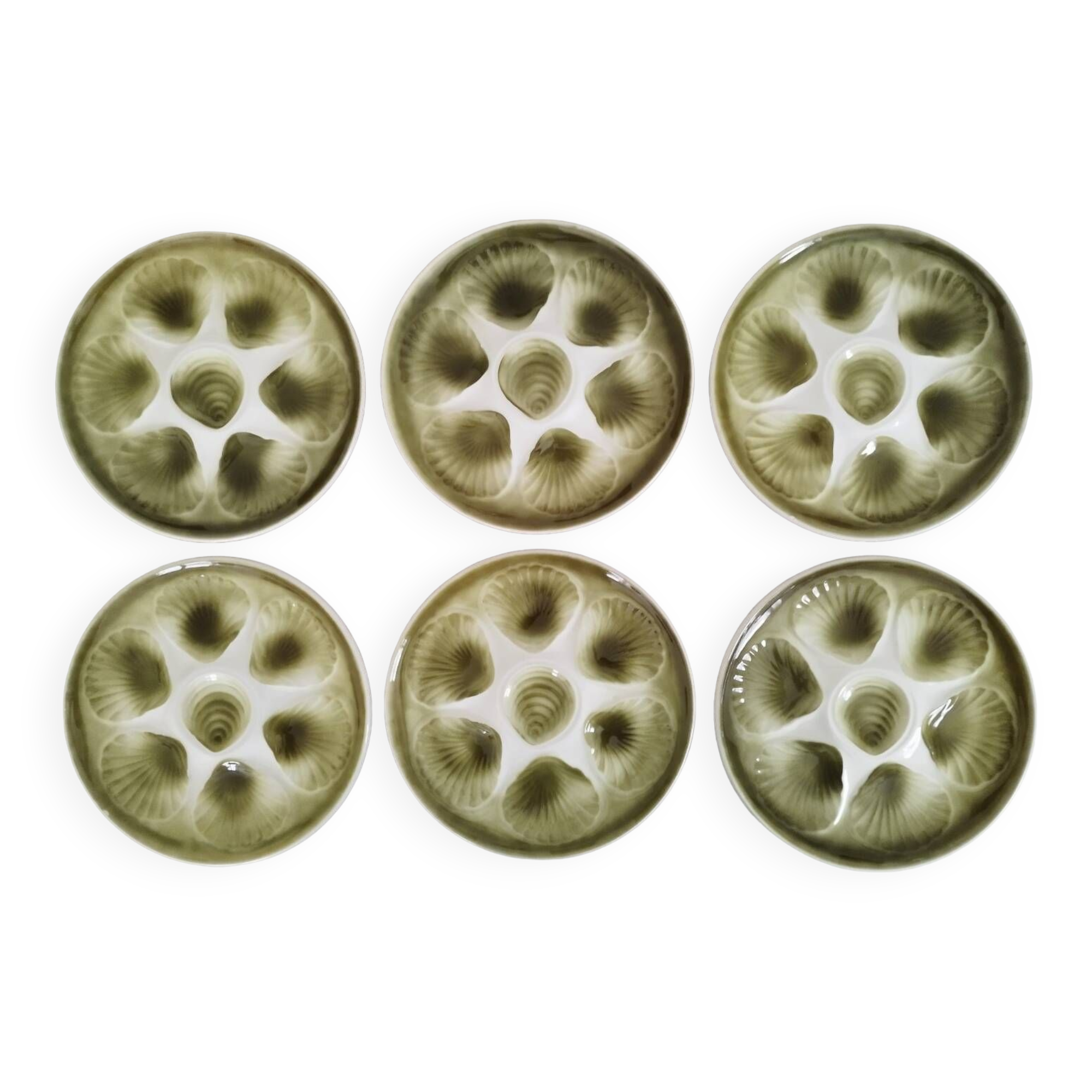 Plates Oysters Shellfish Earthenware Moulin des Loups Orchies