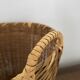 Basket, vintage bamboo laundry basket, toy basket, storage basket