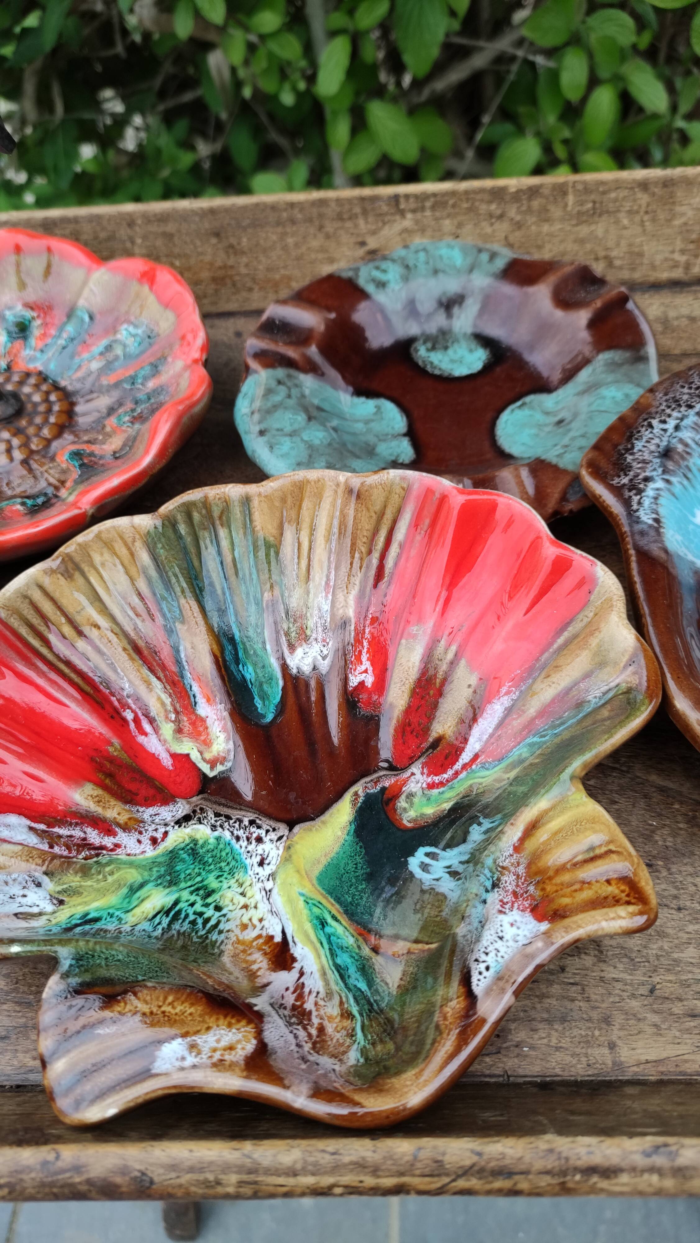 Set of five maritime ceramics from Vallauris