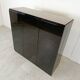 Black lacquered bar cabinet, 1970s