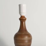 Brown Stoneware Table Lamp, Model number 59617, by Scheurich West Germany 1960s