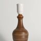 Brown Stoneware Table Lamp, Model number 59617, by Scheurich West Germany 1960s