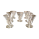 Suite of 7 glasses with cooked wine or port crystal st louis model jersey