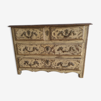 Patinated chest of drawers XVIII era