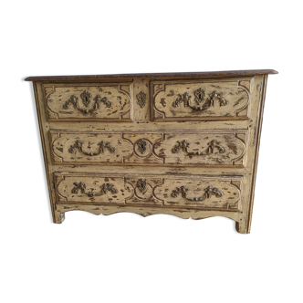 Commode patinée époque xviii