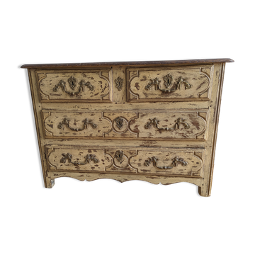 Patinated chest of drawers XVIII era
