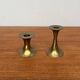 Mid-Century Brass Candleholders, 1960s, Set of 2