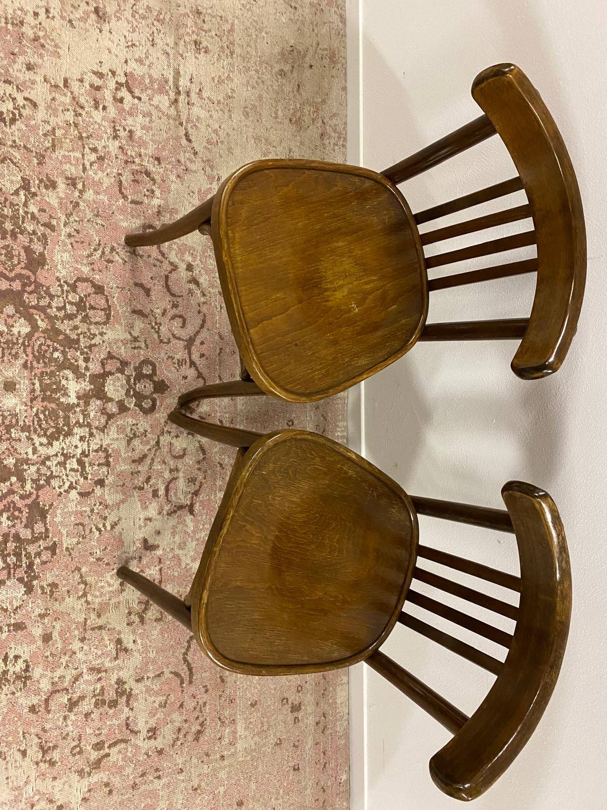 Pair of Baumann bistro chairs
