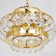 Lustre Bakalowits Vienne en laiton doré et cristaux de diamant, Autriche, 1970