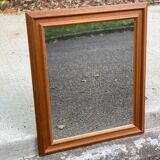 Miroir rectangulaire scandinave vintage en bois massif 61x51cm