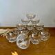 Set of 15 champagne glasses from Verrerie de la Chapelle St Mesmin
