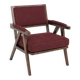 Vintage burgundy lounge chair – Mid-Century style
