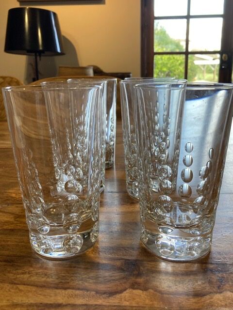 Lot of 6 orangeade glasses, Mikasa crystal