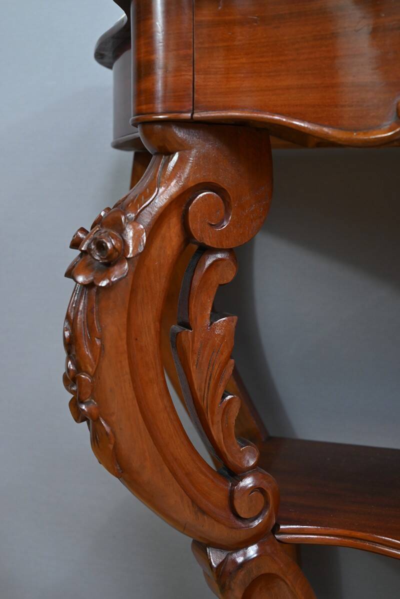 Mahogany Console, Napoleon III Period – Part 2 of the 19th Century