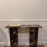 Console in red rosso levanto marble