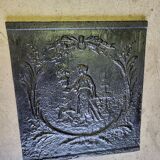 Small fireplace plate character decor of the XlX th siecle n5