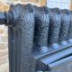 CAST IRON RADIATOR FLAT HEATER 9 elements 3 columns rococo floral patterns