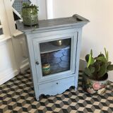 Old grey tinted wooden furniture
