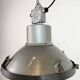Industrial Grey Hammer Paint Pendant Lamp from Elektrosvit, 1960s