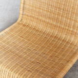 Méridienne P3 en rotin de Tito Agnoli pour Pierantonio Bonacina