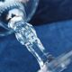 Baccarat crystal champagne glasses monogram 19th century