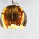 Vintage brass pendant light by Svend Aage for Holm Sorensen, 1960s