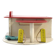 Rare fifties vintage toy garage with De Stijl colours