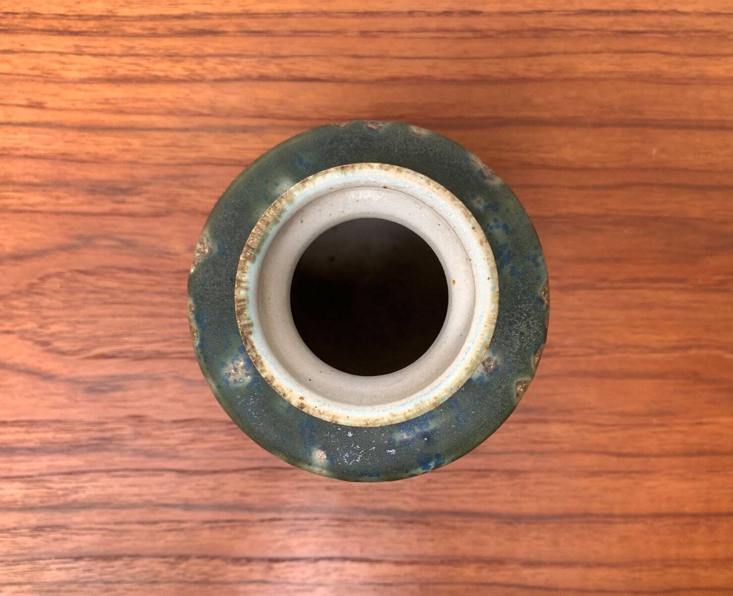 Mid-Century Minimalist Studio Pottery Vase by Rolf Weber for Rolf Weber Steinzeug, 1960s