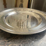 Flat Christofle round silver metal