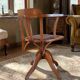 Siège de bureau rotatif en chêne, 1930s