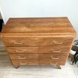 Commode vintage pieds compas