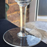 Large wine glasses (5) - Art Deco - Blown and cut crystal