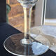 Large wine glasses (5) - Art Deco - Blown and cut crystal