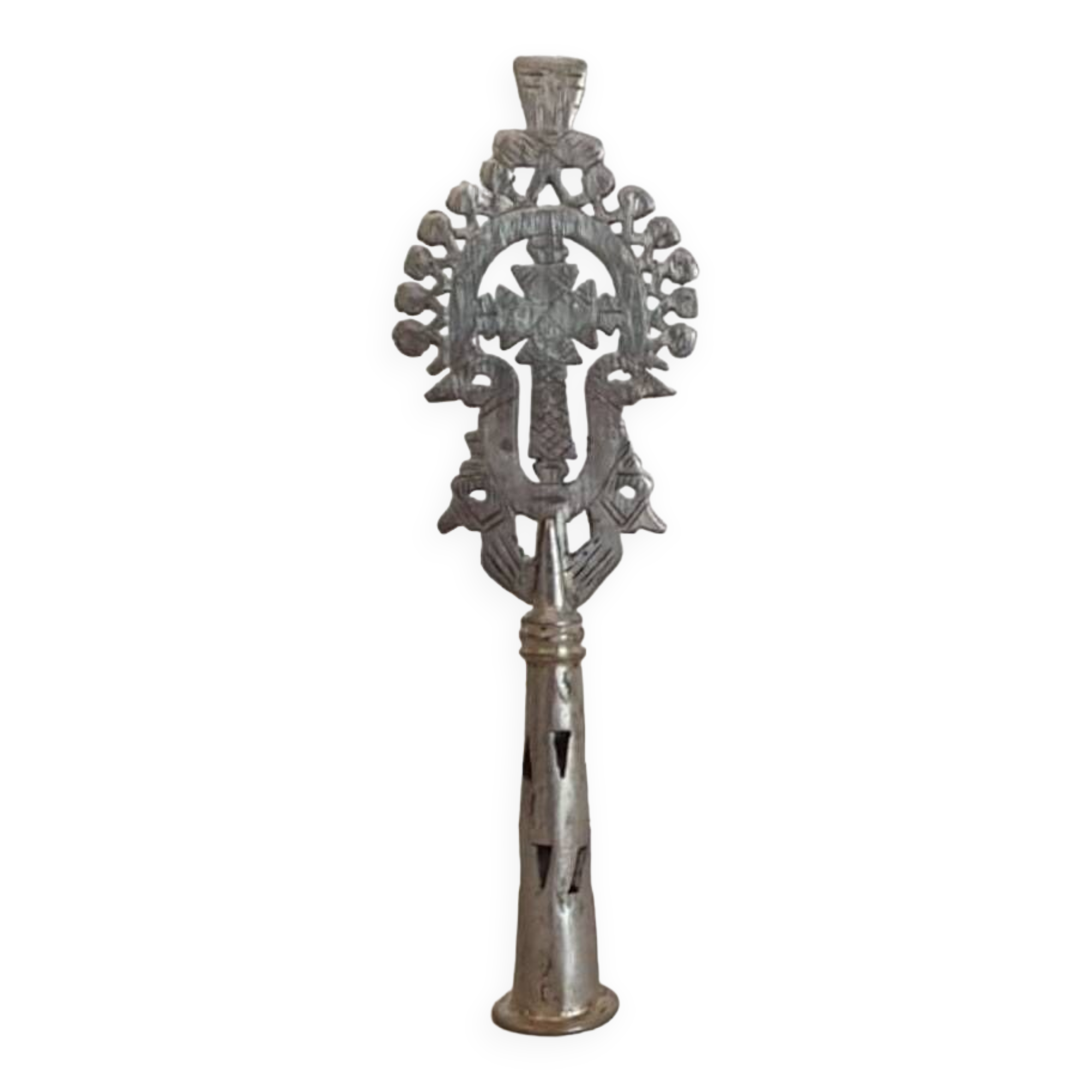 Petite croix de procession copte éthiopienne