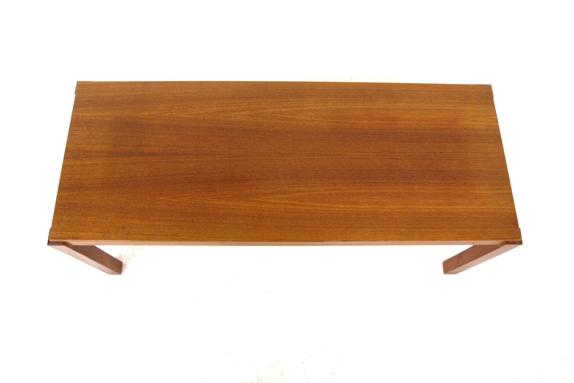 Scandinavian minimalist teak bench, Sweden, 1960