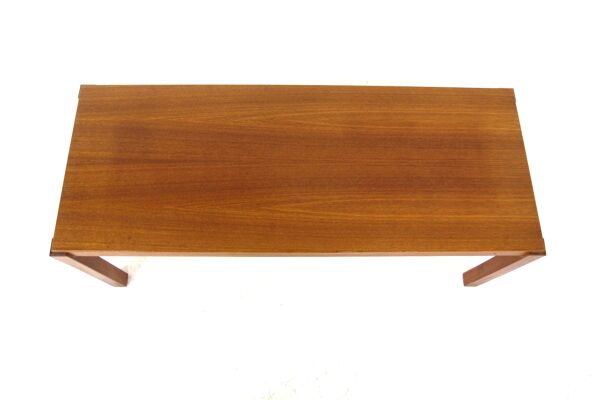 Table basse minimaliste scandinave en teck, suède, 1960