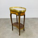Side table pedestal table marble kidney louis XV style