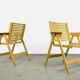 Chaises de salle à manger pliables vintage originales de l'architecte slovène Niko Kralj (1920-2013) pour Stol