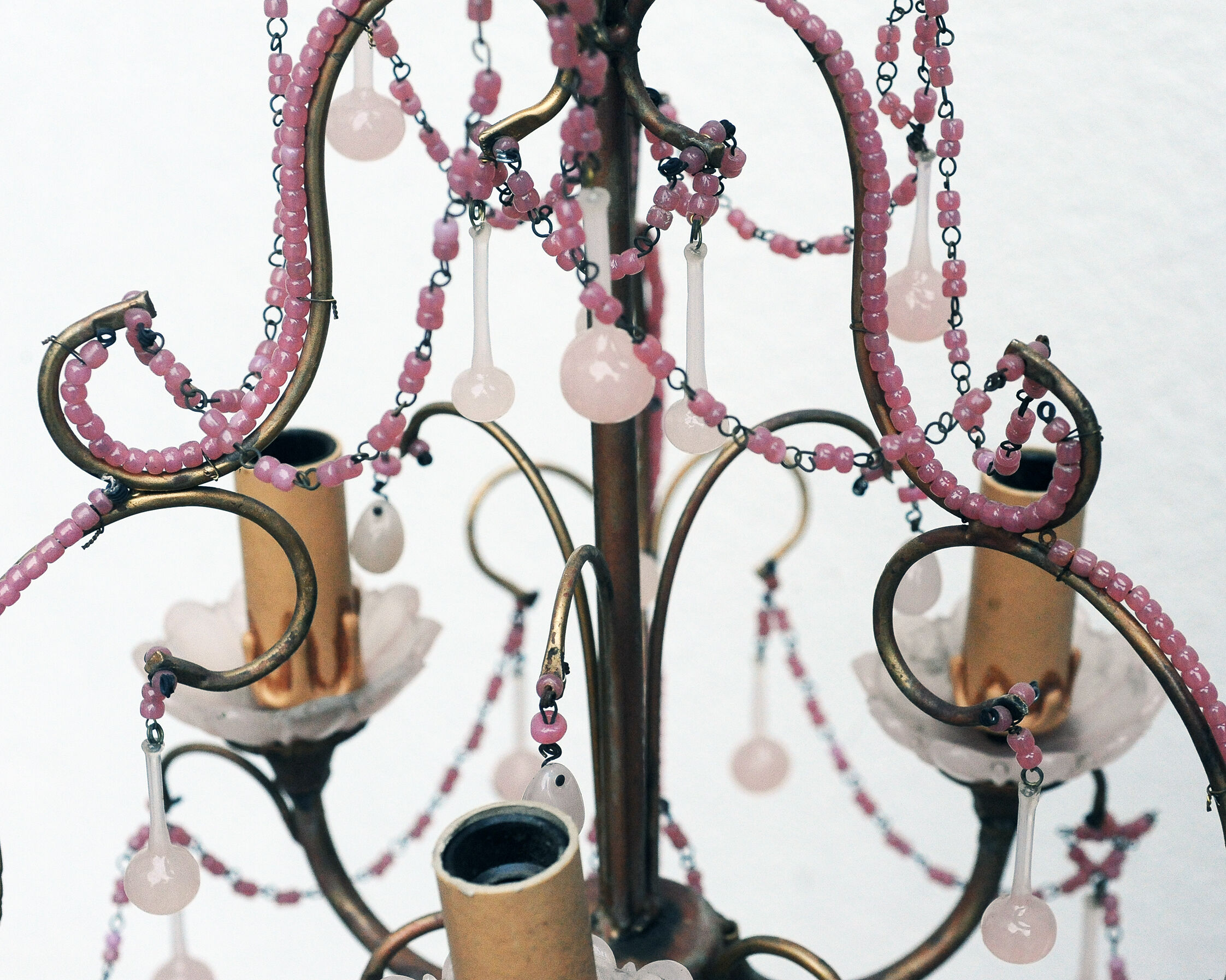 Lustre opaline rose