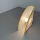 Minimalist White and Yellow Murano Glass Table Lamp by De Majo, Italy 1970s