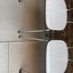3 vintage chairs in light grey Formica from the 1960s
