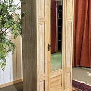 1950s English maple wardrobe