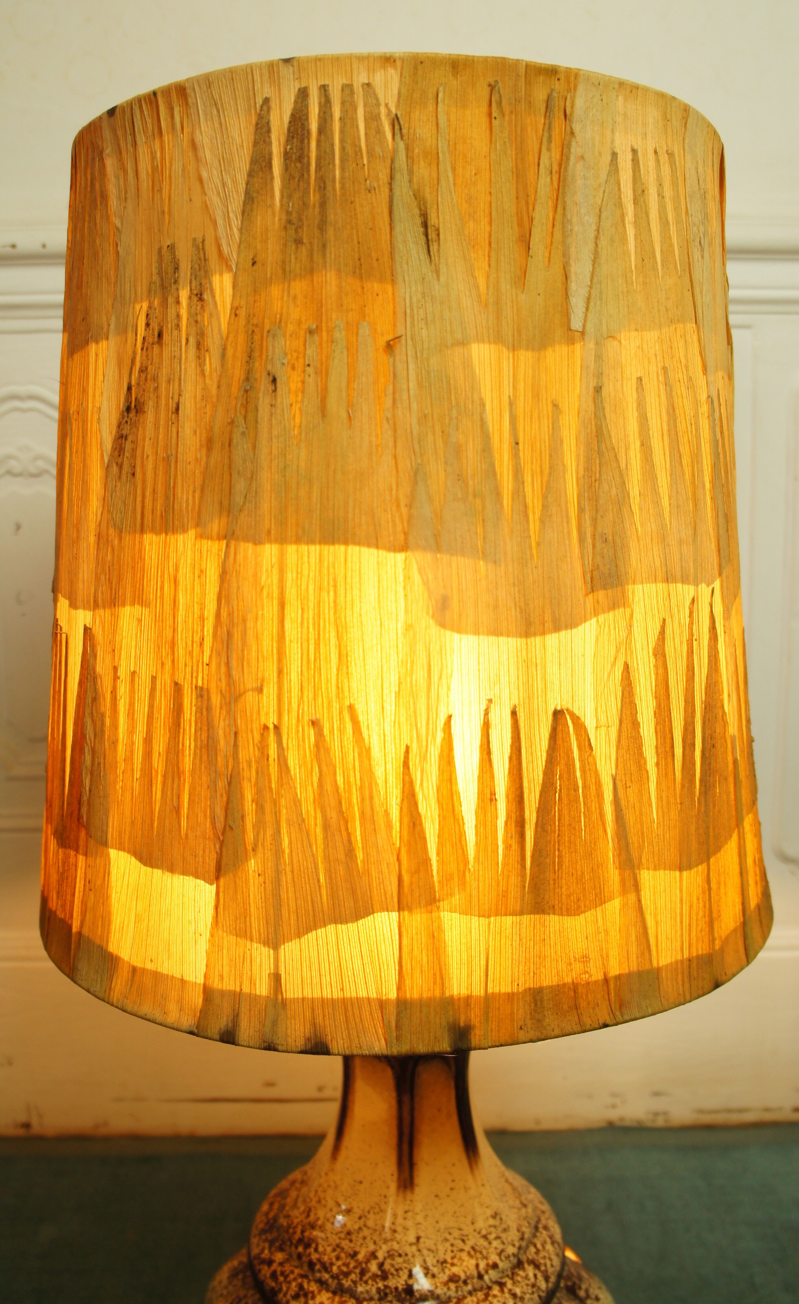 Ceramic space age floor lamp