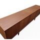 Enfilade vintage scandinave de 2,50 m en teck années 1960
