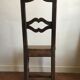 Set of 6 chairs in dark wood rustic