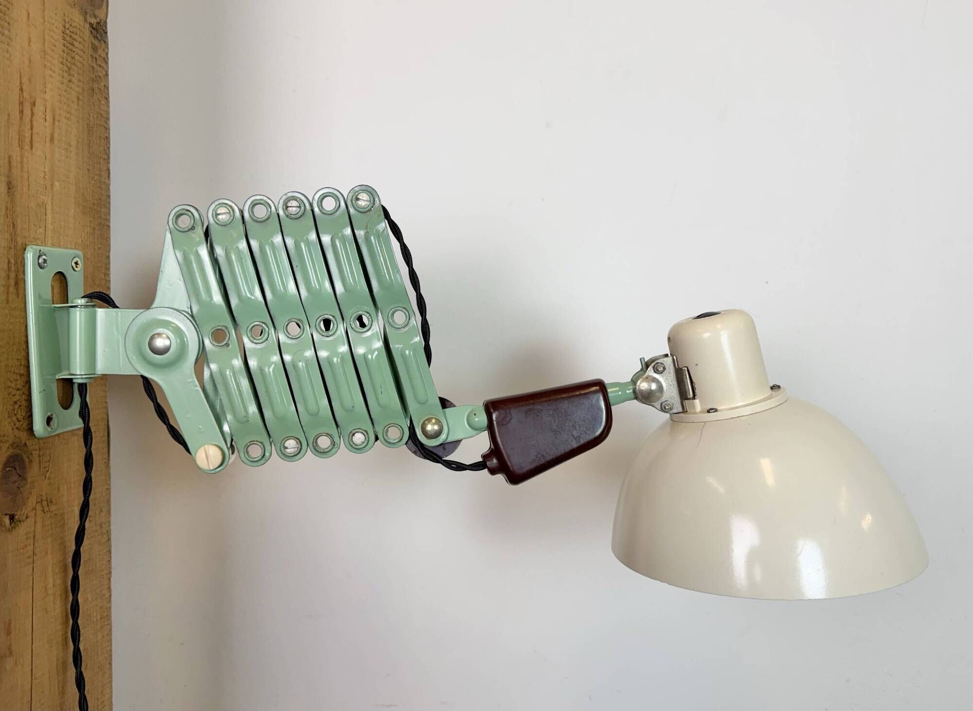 Industrial East German Scissor Lamp from VEB Zweckleuchtenbau Dresden, 1950