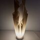 Vintage 1970 Athéna lamp by Georgia Jacob, draped in light salmon - 50 cm