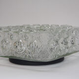 Square glass ceiling light